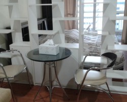 for rent/เช่า Studio Grand Parkview Asoke แกรนด์พาร์ควิว อโศก 35sqm fullyfurnished 18,000/month – Nice Balcony