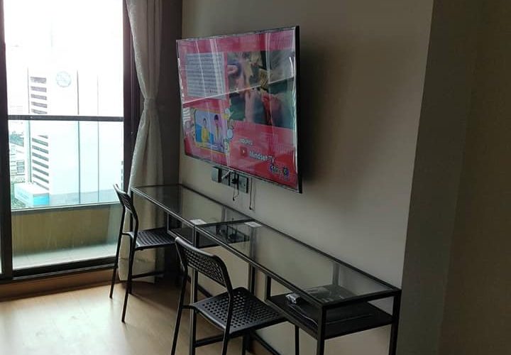 GDN249 คอนโด ลุมพินี สวีท เพชรบุรี-มักกะสัน 1สตูดิโอ 1ห้องน้ำ ห้อง 27 ตร.ม ค่าเช่าเพียง 15,000 บาท+ที่จอดรถ 1คัน