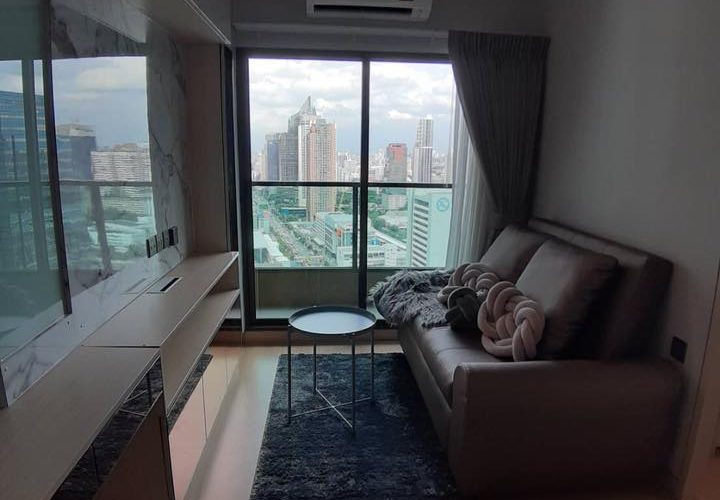 GDN248 คอนโด ลุมพินี สวีท เพชรบุรี-มักกะสัน Lumpini Suite Phetchaburi-Makkasan 34 SQM 1ห้องนอน 1ห้องน้ำ ชั้น 24 18000/เดือน มีโชว์หลายห้อง สำหรับเช่า