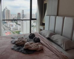 GDN248 คอนโด ลุมพินี สวีท เพชรบุรี-มักกะสัน Lumpini Suite Phetchaburi-Makkasan 34 SQM 1ห้องนอน 1ห้องน้ำ ชั้น 24 18000/เดือน มีโชว์หลายห้อง สำหรับเช่า