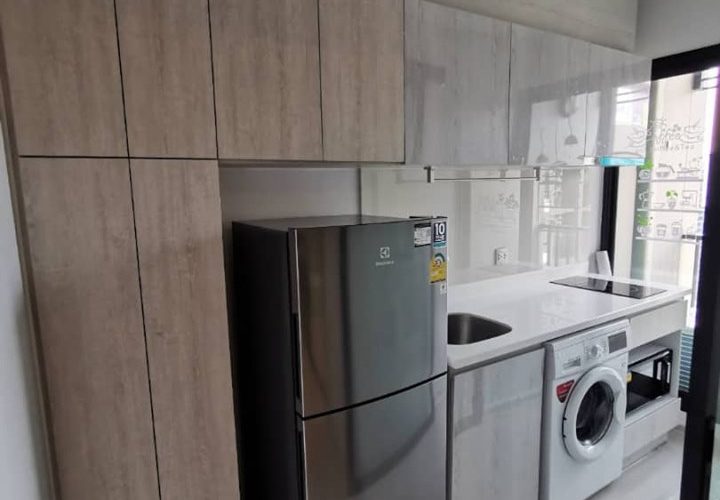 (238) ปล่อยเช่า คอนโด ไลฟ์ อโศก Life Asoke ชั้น34 29.72 ตร.ม 1นอน1น้ำ 19000/เดือน แต่งครบพร้อมอยู่