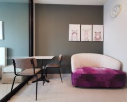 (238) ปล่อยเช่า คอนโด ไลฟ์ อโศก Life Asoke ชั้น34 29.72 ตร.ม 1นอน1น้ำ 19000/เดือน แต่งครบพร้อมอยู่