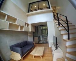 GDN261 คอนโด LLoft Ratchada 19 (แอล ลอฟท์ รัชดา 19) แบบ Duplex มี 2 ชั้น For rent ปล่อยเช่า ฿18,000 MRTรัชดา 200 เมตร