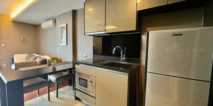 For Rent/ให้เช่า The Address Sukhumvit 61 (ดิแอดเดรส สุขุมวิท61),1BED 47SQM on 7th FL, Fully Furnished Unit 22/XX BTSเอกมัย ลดราคา!!