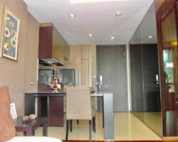 For Rent/ให้เช่า The Address Sukhumvit 61 (ดิแอดเดรส สุขุมวิท61),1BED 47SQM on 7th FL, Fully Furnished Unit 22/XX BTSเอกมัย ลดราคา!!