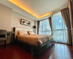 For Rent/ให้เช่า The Address Sukhumvit 61 (ดิแอดเดรส สุขุมวิท61),1BED 47SQM on 7th FL, Fully Furnished Unit 22/XX BTSเอกมัย ลดราคา!!
