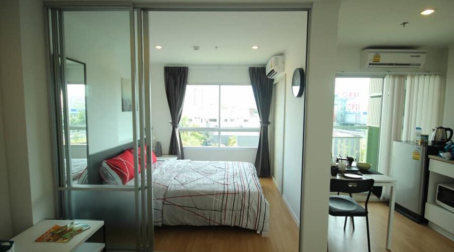 เช่า 8,000 บ. 26 ตรม. 1ห้องนอน, คอนโดให้เช่า ลุมพินี เพลส ศรีนครินทร์ -หัวหมาก สเตชั่น ใกล้​ Airport Link สถานีหัวหมาก เดิน 300 เมตรBY Ref No.456018