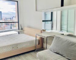 เช่า 11,000฿ (Ideo Mobi Sathorn) ไอดีโอ โมบิ สาทร 1BED เฟอร์ครบ ชั้น12 – BTSกรุงธนบุรี UT5632188